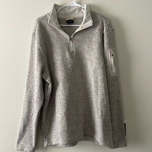 unisex cream pull over XL